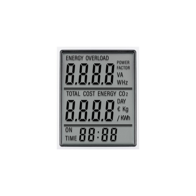 goobay Digitales Energiekostenmessgerät Pro(weiß, bis 3.680 Watt)