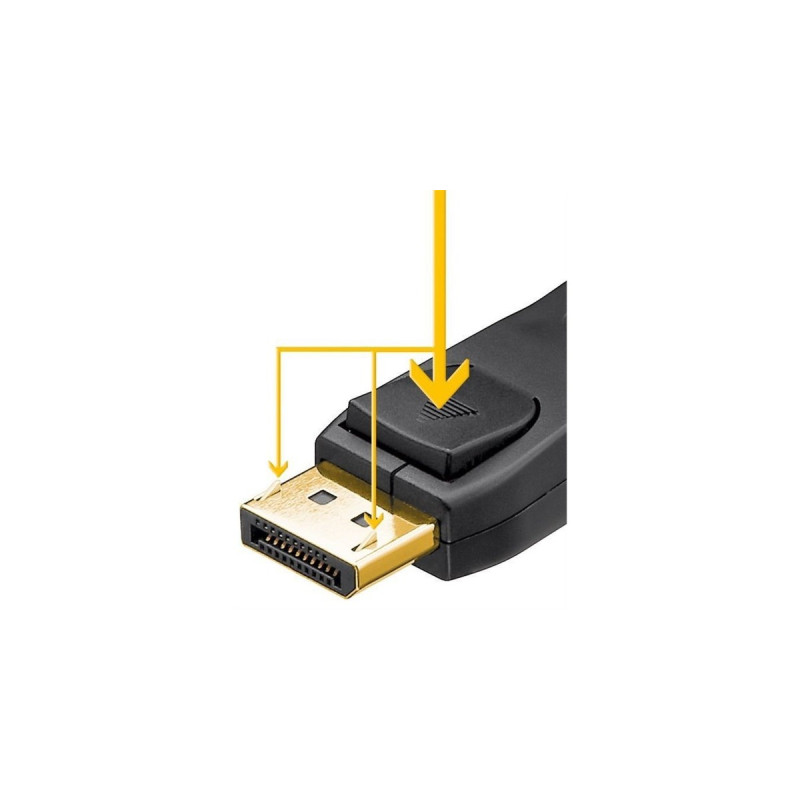 goobay DisplayPort 1.2 Verbindungskabel(schwarz, 2 Meter)