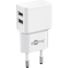 goobay Dual USB-Ladegerät 2,4 A(weiß)