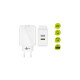 goobay Dual-USB Schnellladegerät QC3.0 28W(weiß)