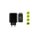 goobay Dual-USB Schnellladegerät USB/QC3.0 28W(schwarz)