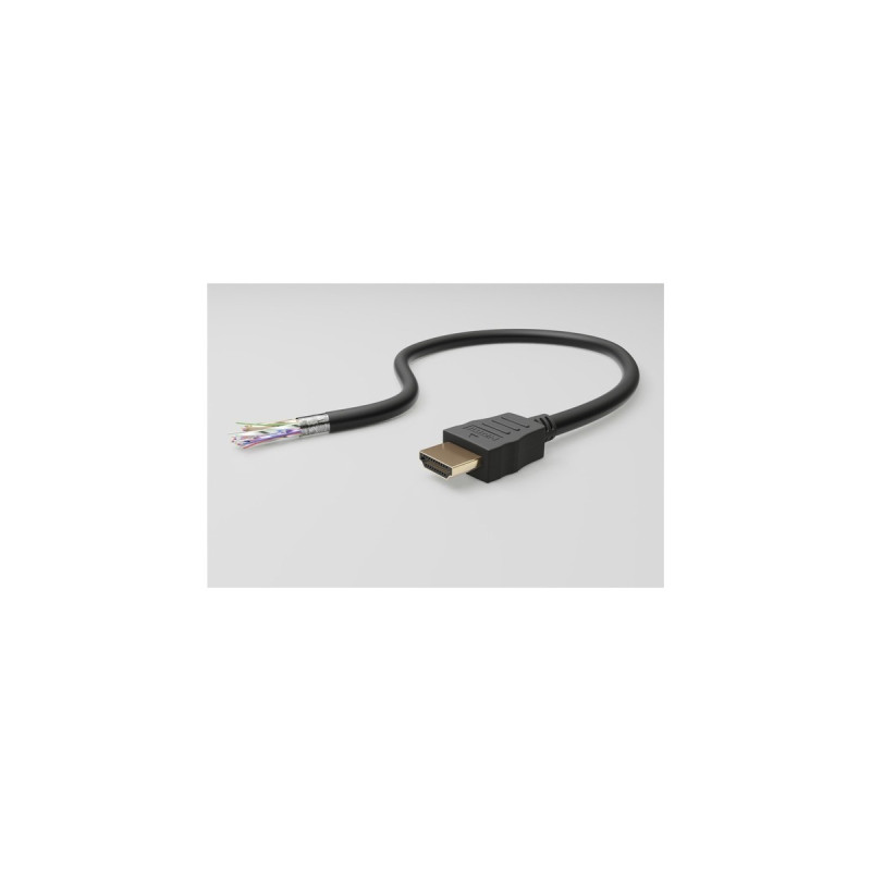 goobay High-Speed-HDMI 90°-Kabel mit Ethernet(schwarz, 5 Meter)