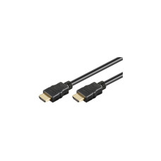 goobay High-Speed-HDMI Kabel mit Ethernet(schwarz, 1,5 Meter)