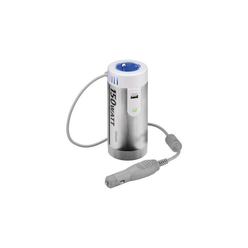 goobay KFZ-Spannungswandler DC/AC, Spannungsregler(silber)