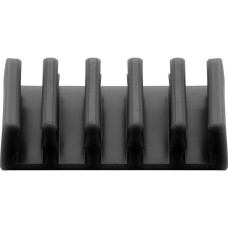 goobay Kabel Management 5-Slots, Kabelführung(schwarz, 2er-Set)