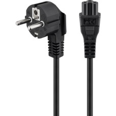 goobay Kaltgerätekabel Notebook(schwarz, 1,8 Meter, abgewinkelt)