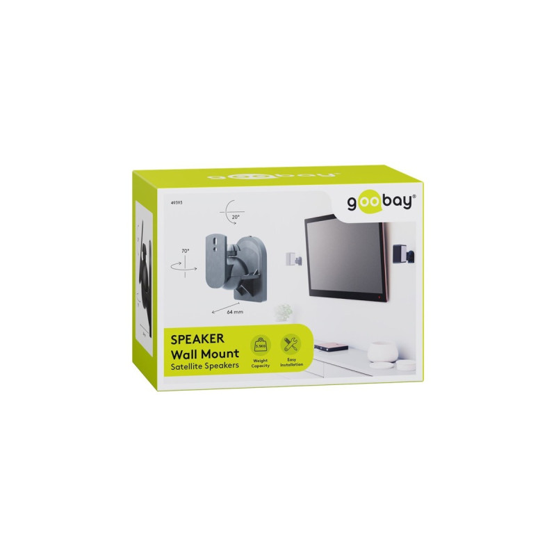 goobay Lautsprecher Wandhalterung(schwarz)