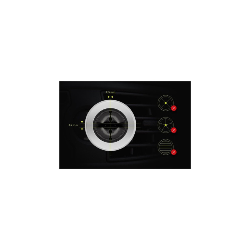 goobay Magnethalterungs-Set Slim(schwarz/silber)