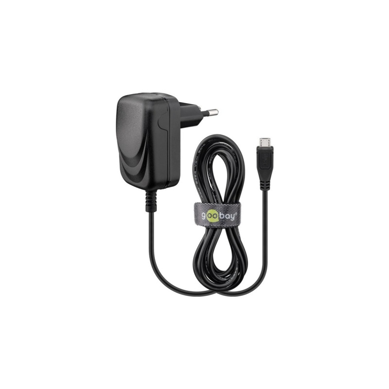 goobay Micro USB-Ladegerät 1 A(schwarz)