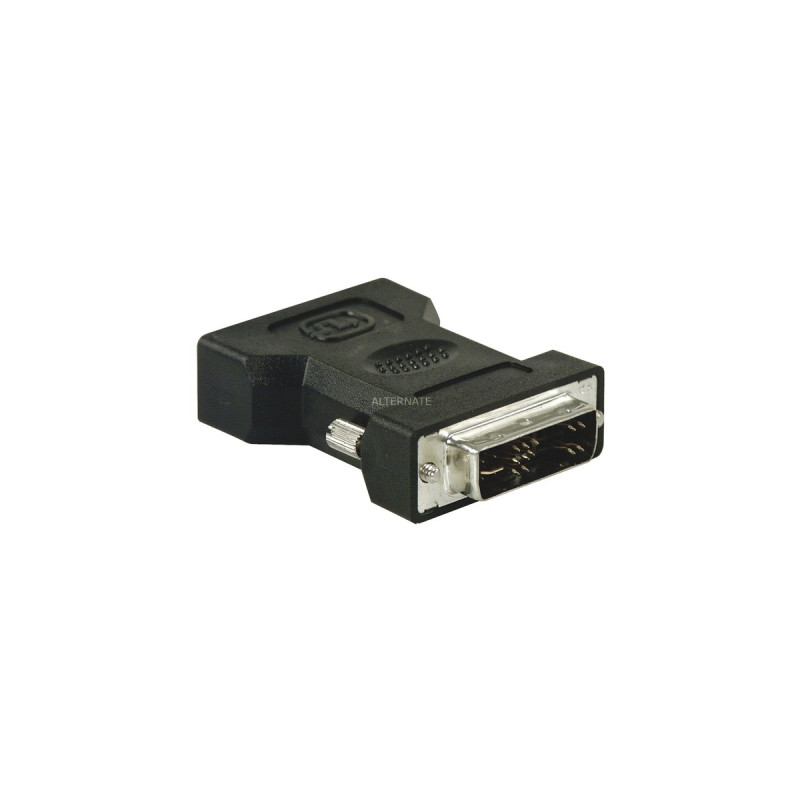 goobay Monitoradapter(schwarz, DVI-I Stecker - VGA Buchse, Bulk)