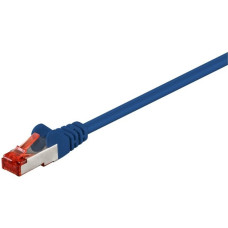 goobay Patchkabel CAT6 S/FTP (PiMF)(dunkelblau, 50 Meter, doppelt geschirmt)