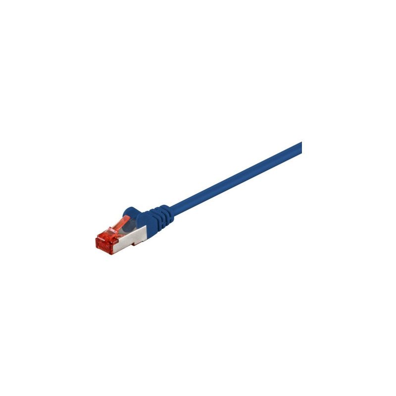 goobay Patchkabel CAT6 S/FTP (PiMF)(dunkelblau, 50 Meter, doppelt geschirmt)