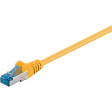 goobay Patchkabel RJ-45 Cat.6a S/FTP(gelb, 10 Meter)