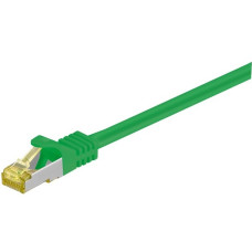 goobay Patchkabel RJ-45 SFTP, mit Cat 7 Rohkabel(grün, 2 Meter, 500 MHz)
