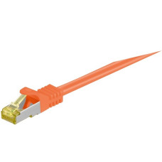 goobay Patchkabel RJ-45 SFTP, mit Cat 7 Rohkabel(orange, 1 Meter, 500 MHz)