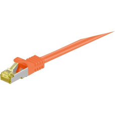 goobay Patchkabel RJ-45 SFTP, mit Cat 7 Rohkabel(orange, 3 Meter, 500 MHz)