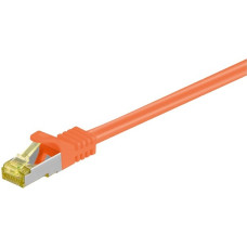 goobay Patchkabel RJ-45 SFTP, mit Cat 7 Rohkabel(orange, 5 Meter, 500 MHz)