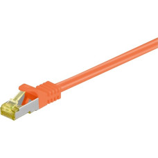 goobay Patchkabel RJ-45 SFTP, mit Cat 7 Rohkabel(orange, 7,5 Meter, 500 MHz)