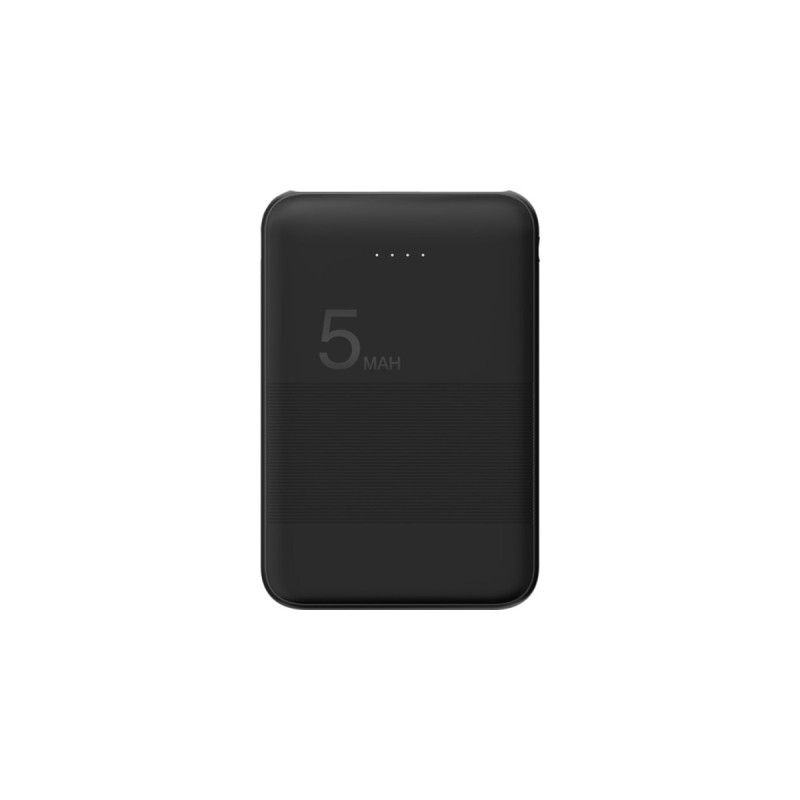 goobay Powerbank kompakt 5.000 mAh(schwarz, 5.000 mAh, Quick Charge 3.0)