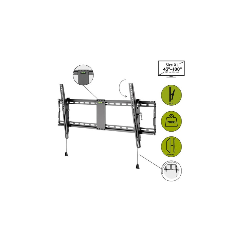 goobay Pro TILT (XL), Wandhalterung(schwarz)