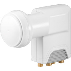 goobay Quattro Universal LNB 0,1dB(weiß/grau)
