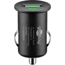 goobay Quick Charge USB Auto Schnellladegerät(schwarz, mit QC 3.0)