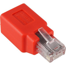 goobay RJ45 Crossover Adapter(rot, Bulk)