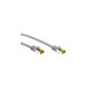 goobay RJ-45 Patchkabel Cat 6.a S/FTP (PiMF), mit Cat.7 Rohkabel(grau, 1 Meter)