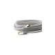 goobay RJ-45 Patchkabel Cat 6.a S/FTP (PiMF), mit Cat.7 Rohkabel(grau, 1 Meter)
