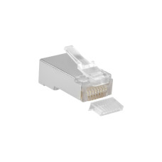 goobay RJ-45 Stecker geschirmt Cat.5e, LAN-Adapter(mit Einfädelhilfe, Bulk)