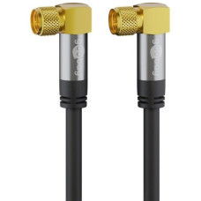 F-Stecker 90°(schwarz, 10 Meter)
