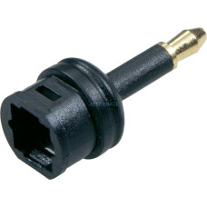 goobay Toslink-Kupplung auf 3,5 mm, Adapter(schwarz)