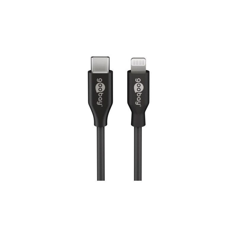 Lightning Stecker(schwarz, 1 Meter, PD, Laden mit bis zu 87 Watt)
