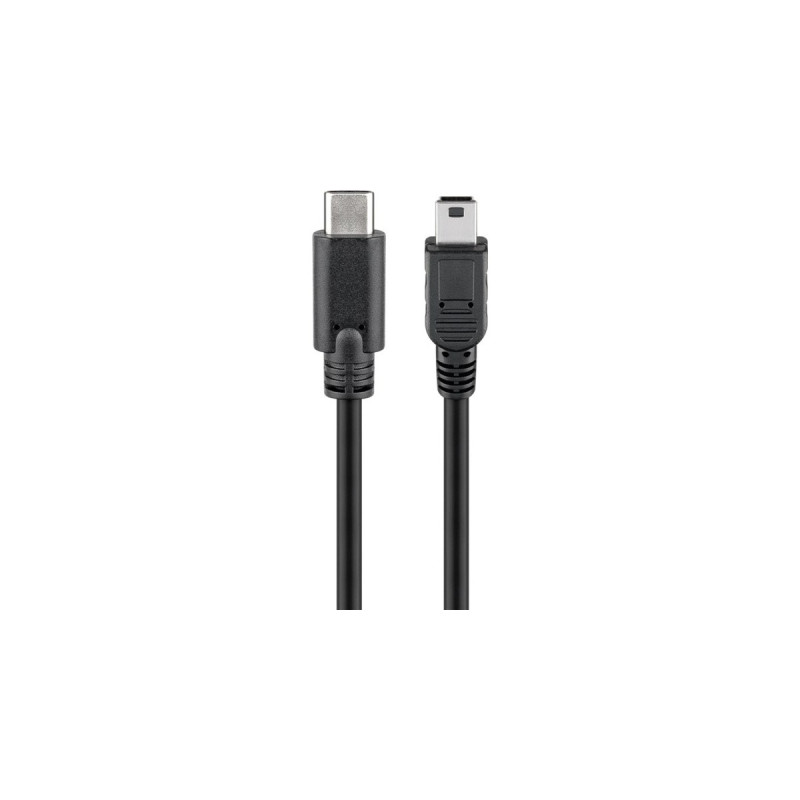 Mini-USB Stecker, Adapter(schwarz, 50cm)