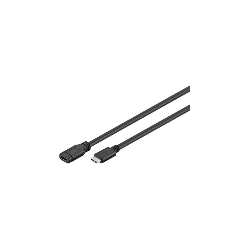 USB-C Buchse(schwarz, 1 Meter, SuperSpeed, Laden mit bis zu 4,5 Watt)