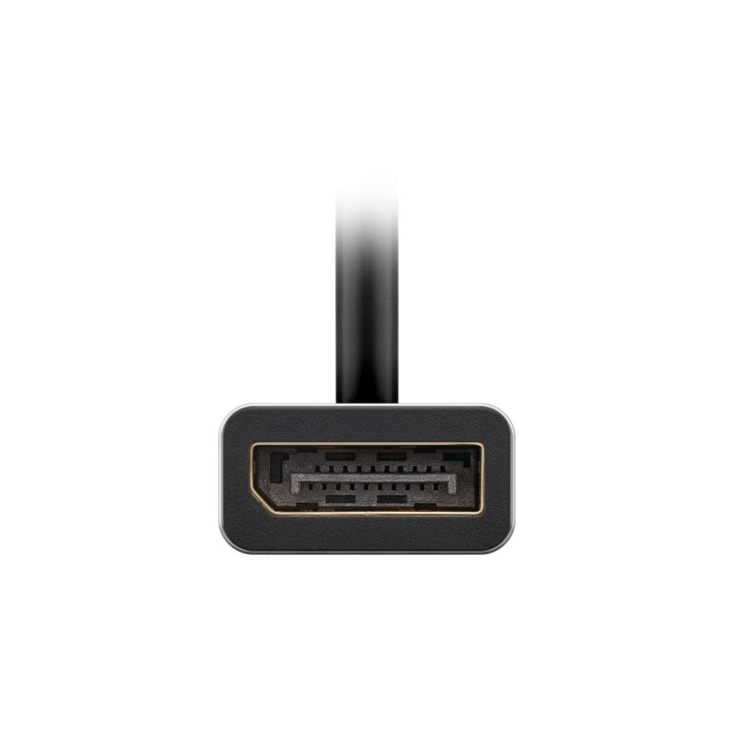 DisplayPort Buchse(schwarz/silber, 15cm, bis 8K @ 60Hz)