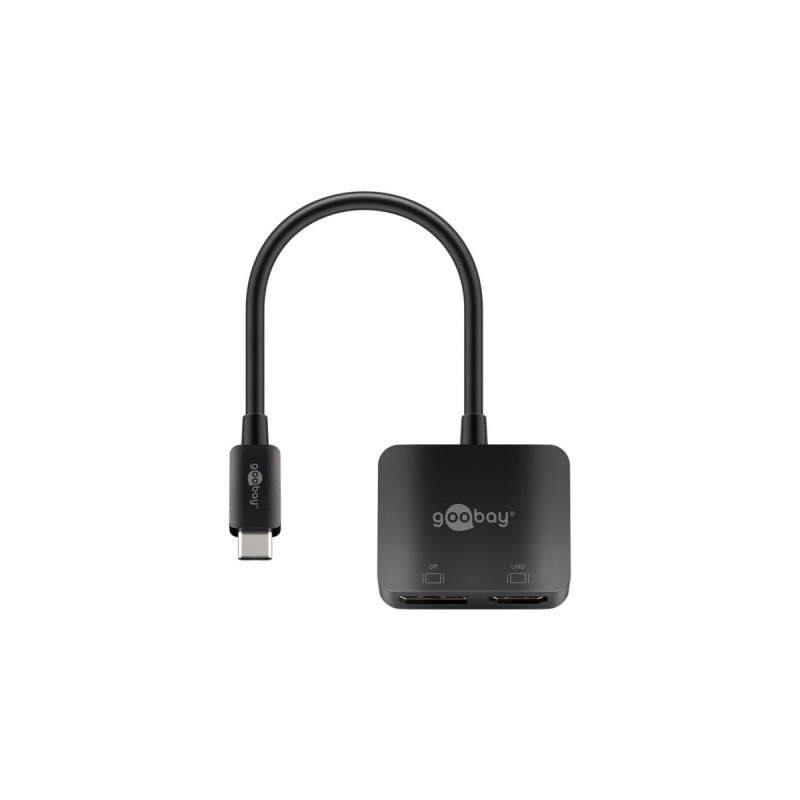 HDMI + DisplayPort Buchse(schwarz, 12cm)