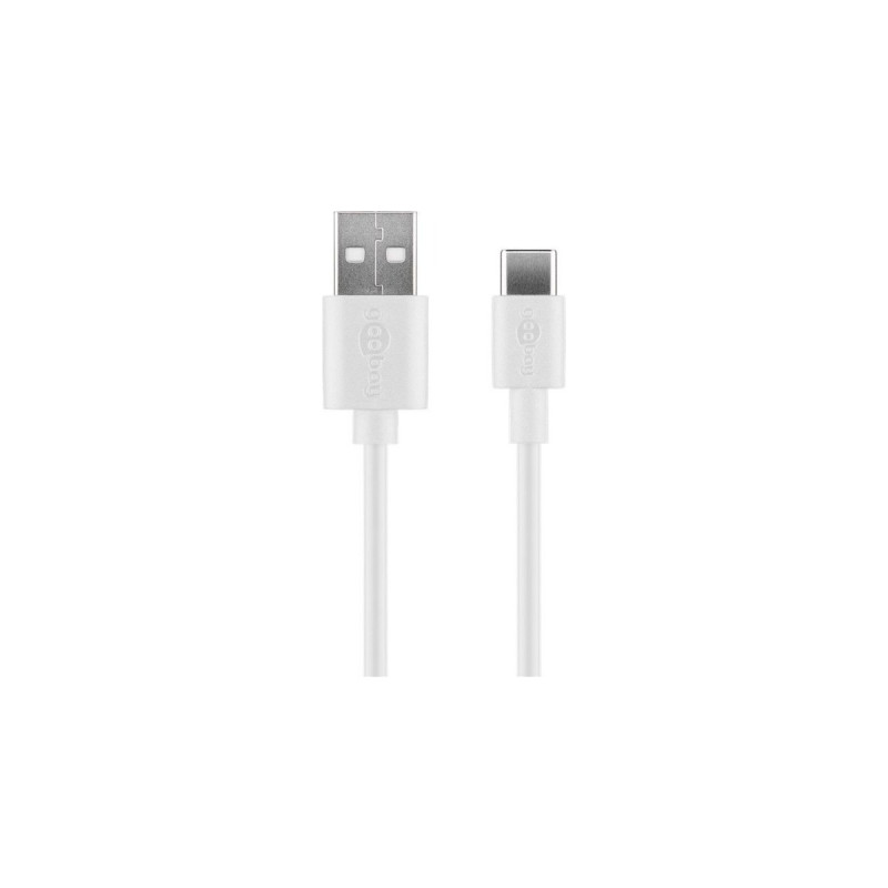 goobay USB-C Dual Ladeset 2,4 A, Ladegerät(weiß)