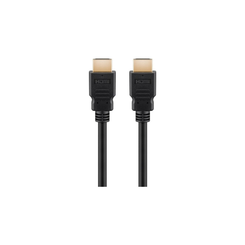goobay Ultra High-Speed HDMI Kabel mit Ethernet, HDMI 2.1(schwarz, 1,5 Meter)