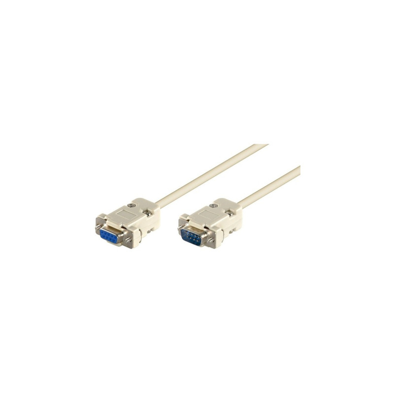 goobay Verlängerungskabel Seriell 9polig Stecker/Buchse(grau, 5 Meter)