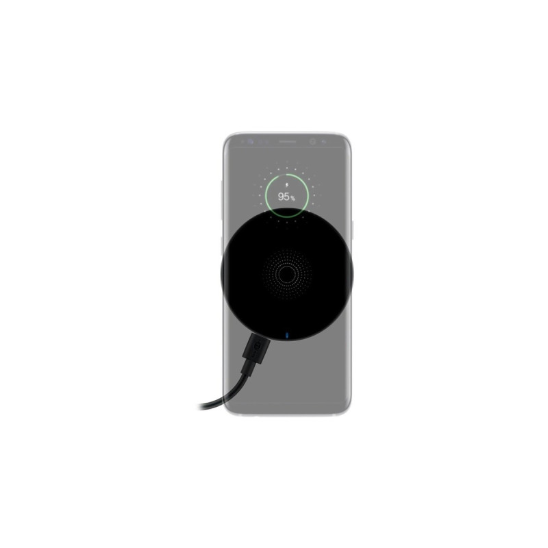 goobay Wireless Charger 5 W, Ladegerät(schwarz)