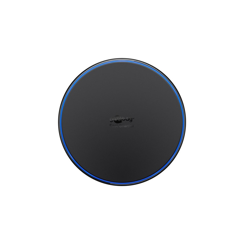goobay Wireless Fast Charger 10 W, Ladegerät(schwarz)