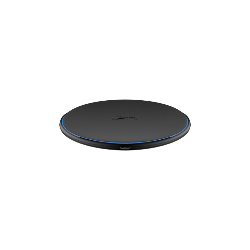 goobay Wireless Fast Charger 10 W, Ladegerät(schwarz)