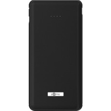 goobay Wireless Schnelllade-Powerbank 10000mAh(schwarz, PD, QC 3.0, 10.000 mAh)