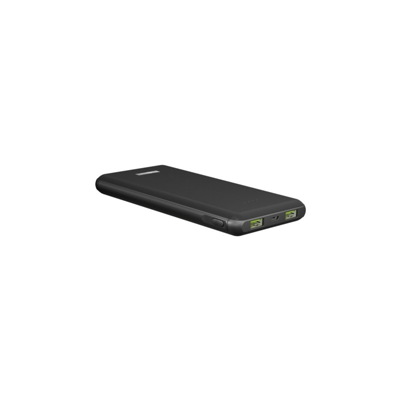 goobay Wireless Schnelllade-Powerbank 10000mAh(schwarz, PD, QC 3.0, 10.000 mAh)