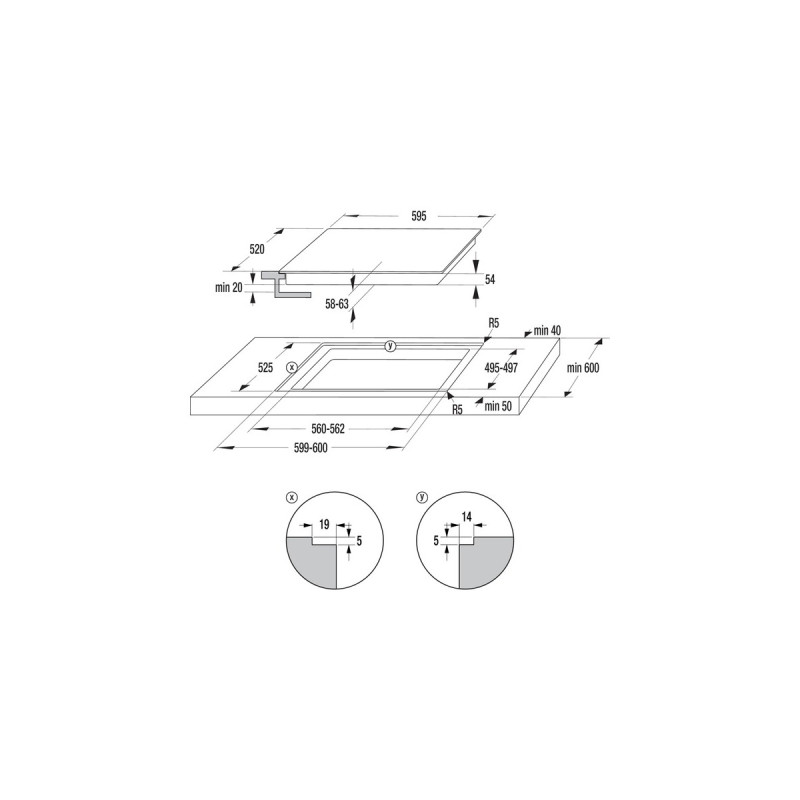 gorenje Black Set 4 Induktion, Herdset(schwarz)