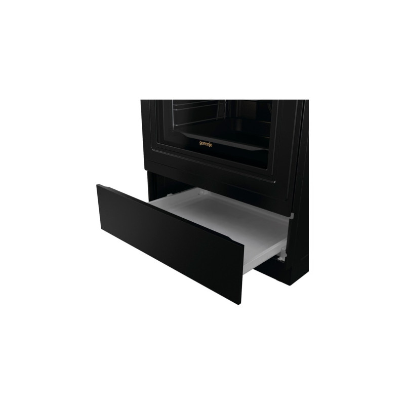 gorenje GECS6B70CLB, Herd(schwarz/gold)