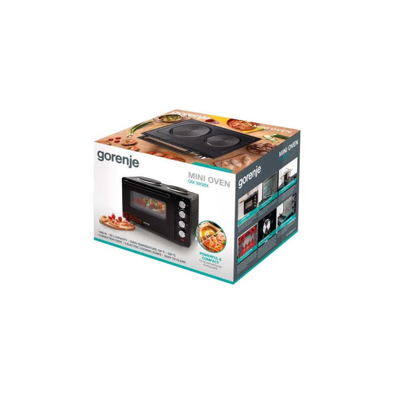 gorenje OM30GBX, Mini-Backofen(schwarz)