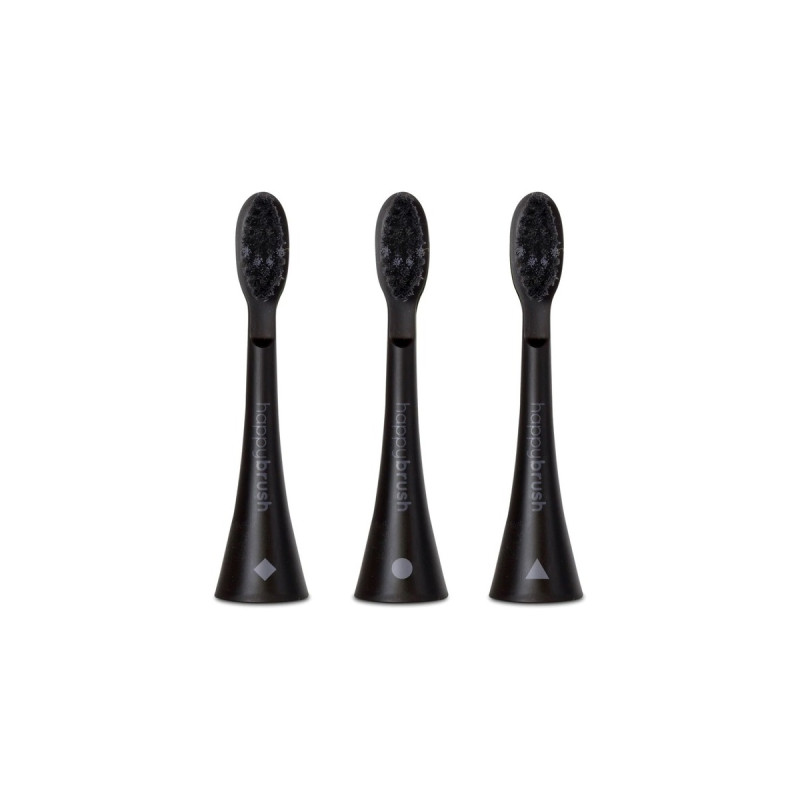 happybrush ECO VIBE 3 All Black Aufsteckbürsten(schwarz)