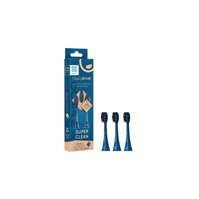 happybrush ECO VIBE 3 Ocean Aufsteckbürsten(blau)